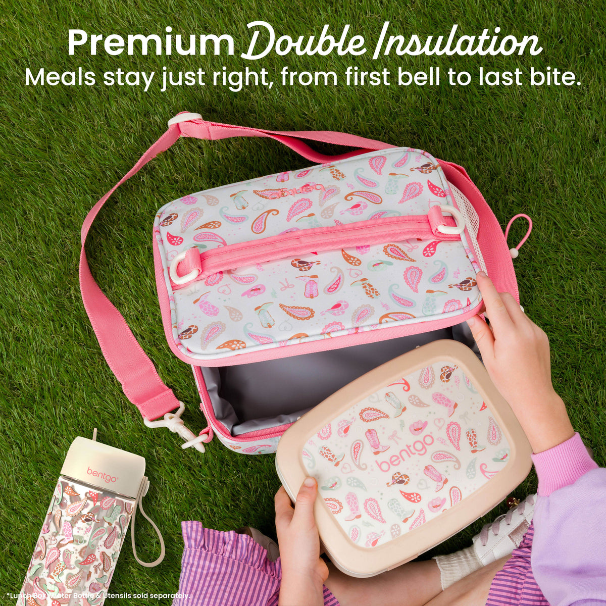 Bentgo Kids Prints Lunch Bag - Cowgirl Dreams | Premium Double Insulation - Meals Stay Just Right, From First Bell To Last Bite
